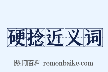 硬捻近义词是什么意思的图片